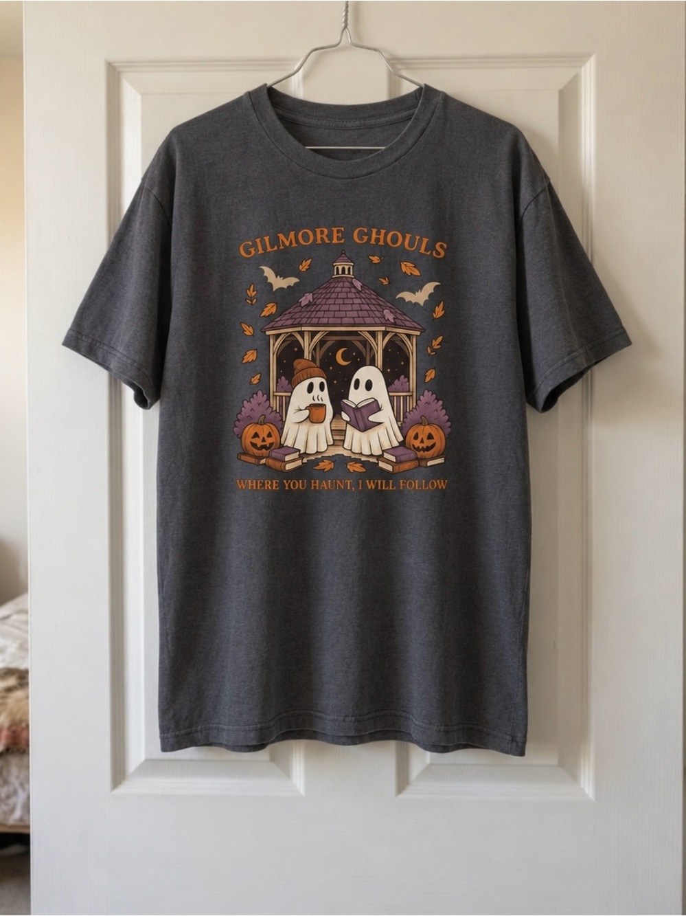 Gilmore Ghouls Stars Hollow Spooky Season Fall Aesthetic Statement Graphic Tee